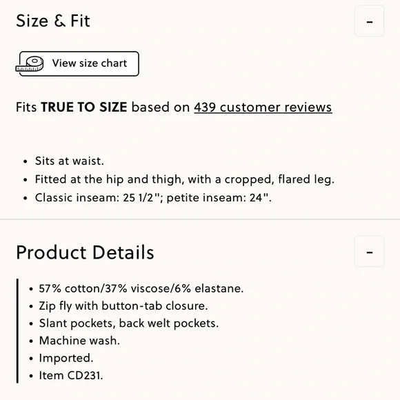 JCrew Kelsey kick out crop flare pant - Picture 6 of 6